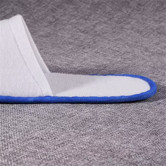 Chinelo Descartável com Faixa Azul para Quarto de Hotel