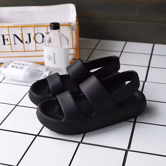 Sapatos grossos de verão ao ar livre, praia, chinelos, à prova d'água, sandália EVA, antiderrapante, feminino, tamancos