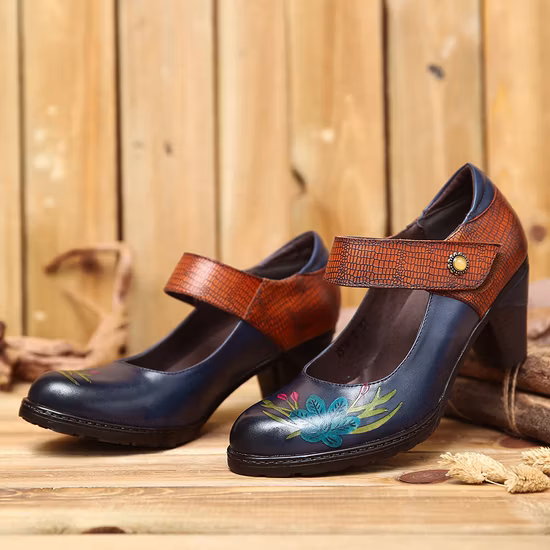 Sapatos de festa de salto alto de cor mista outono 2022