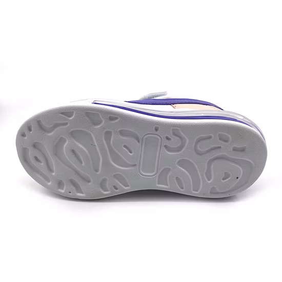 Tênis de lona liso preto branco casual para crianças escola primária