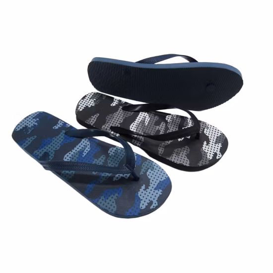 Novo chinelo de verão PE para sandálias ao ar livre estampadas em branco sapatos masculinos