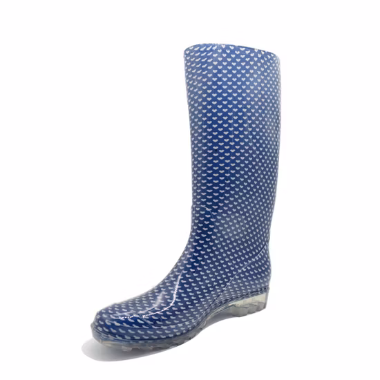 Sapatos personalizados Sapatos de segurança Sapatos da moda para crianças e mulheres de borracha PVC Botas de chuva à prova d'água